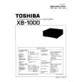 TOSHIBA XB1000 Instrukcja Serwisowa