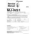 PIONEER MJ-NS1/ZPWXJ Instrukcja Serwisowa
