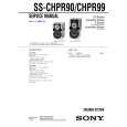SONY SS-CHPR99 Instrukcja Serwisowa
