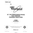 WHIRLPOOL SF3000SRW1 Katalog Części