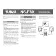 YAMAHA NS-E80 Instrukcja Obsługi