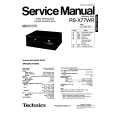 TECHNICS RS-X77WR Instrukcja Serwisowa