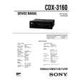 SONY CDX3160 Instrukcja Serwisowa