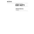 SONY ES7-KIT1 Instrukcja Serwisowa