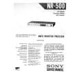 SONY NR-500 Instrukcja Serwisowa