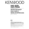 KENWOOD KACX520 Instrukcja Obsługi