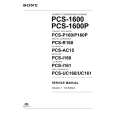 SONY PCS-P160 Instrukcja Serwisowa