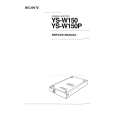 SONY YS-W150 Instrukcja Serwisowa