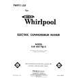 WHIRLPOOL RJE960PW0 Katalog Części