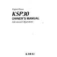 KAWAI KSP30 Instrukcja Obsługi