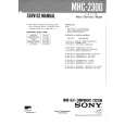 SONY MHC2300 Instrukcja Serwisowa