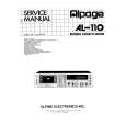 ALPINE AL-110 Instrukcja Serwisowa