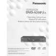 PANASONIC DVDA310 Instrukcja Obsługi