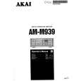 AKAI AM-M939 Instrukcja Obsługi