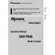 PIONEER DEH-P6400 Instrukcja Serwisowa