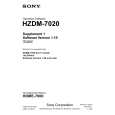 SONY HZDM-7020 Podręcznik Użytkownika