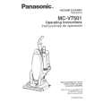 PANASONIC MCV7501 Instrukcja Obsługi