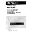 DENON DN-600F Instrukcja Obsługi