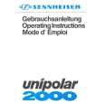 SENNHEISER UNIPOLAR 2000 Instrukcja Obsługi