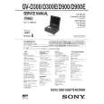 SONY GV-D900 Instrukcja Obsługi