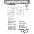 SONY X0550WD Instrukcja Serwisowa