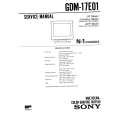 SONY GDM-17E01 Instrukcja Obsługi