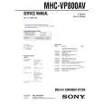 SONY MHCVP800AV Instrukcja Serwisowa