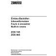 ZANUSSI ZOS745QX Instrukcja Obsługi