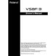 ROLAND VS8F-3 Instrukcja Obsługi