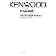 KENWOOD KAC-648 Instrukcja Obsługi