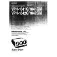SONY VPH-1042QM Instrukcja Obsługi