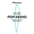 PIONEER PDP-505HD Instrukcja Obsługi