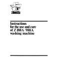 ZANUSSI Z988A Instrukcja Obsługi