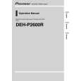 PIONEER DEH-P2600R/XU/EW Instrukcja Obsługi