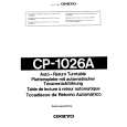ONKYO CP-1026A Instrukcja Obsługi