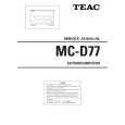 TEAC MC-D77 Instrukcja Serwisowa
