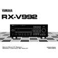 YAMAHA RX-V992 Instrukcja Obsługi
