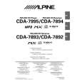 ALPINE CDA-7892 Instrukcja Obsługi