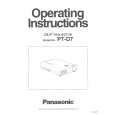 PANASONIC PTD7 Instrukcja Obsługi