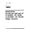 ZANUSSI ZC19/5R Instrukcja Obsługi