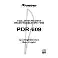 PIONEER PDR-609/WYXJ Instrukcja Obsługi