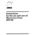 ZANUSSI MW700 Instrukcja Obsługi