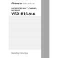 PIONEER VSX-816-S/SFLXJ Instrukcja Obsługi