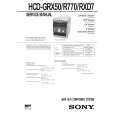 SONY HCDGRX50 Instrukcja Serwisowa