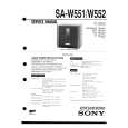 SONY SAW551 Instrukcja Serwisowa