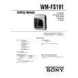 SONY WM-FS191 Instrukcja Serwisowa