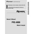 PIONEER PRS-A900/XU/UC Instrukcja Obsługi