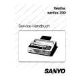 SANYO SANFAX200 Instrukcja Serwisowa