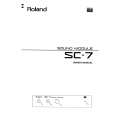 ROLAND SC-7 Instrukcja Obsługi