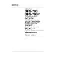 SONY DKDF-702P VOLUME 1 Instrukcja Serwisowa